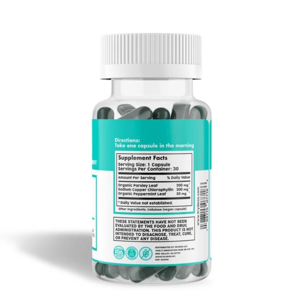 DEOS Internal Deodorant Supplement – Full Body Deodorizer for Gut Health, Skin Health, Detox & Digestion Support – Natural Odor Control Chlorophyll Pills for Head-to-Toe Freshness | 30 Capsules - 图片 8